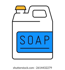 soap canister line icon vector. soap canister sign. isolated symbol illustration