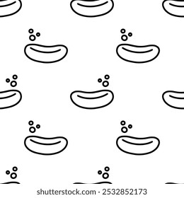 Jabón de dibujos animados doodle patrón sin fisuras, Vector.