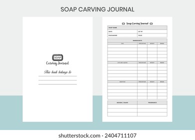 Soap Carving Journal Kdp Interior