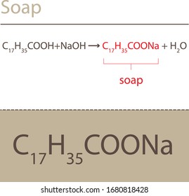 Soap chemistry formula structure substance