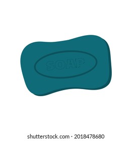 Soap. Clean and hygiene concept. Trendy Vector illustrations. Flat style. Isolated on white background