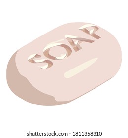 Soap cleaner icon. Isometric of soap cleaner vector icon for web design isolated on white background