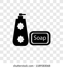 Soap cleanin vector icon isolated on transparent background, Soap cleanin transparency logo concept