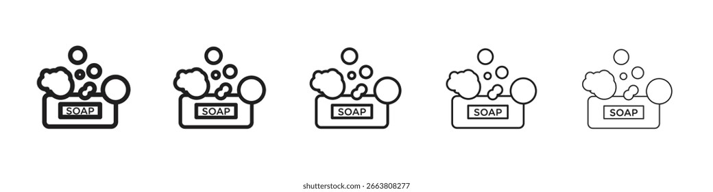 Diseño de icono de limpieza de jabón, logotipo, App, interfaz de usuario. Ilustración vectorial, EPS