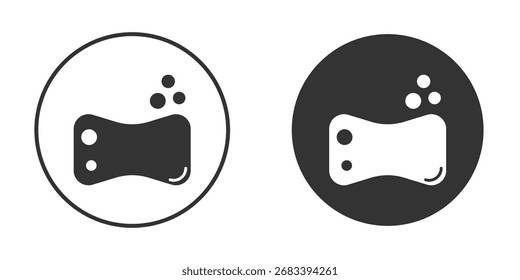 Icono de limpieza de jabón, símbolo, pictograma de Vector. Ilustración de elemento simple.
