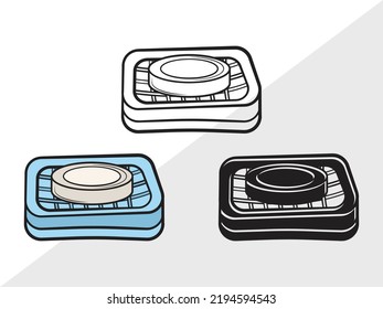 Soap Clipart SVG Printable Vector Illustration