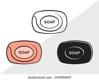 Soap Clipart SVG Printable Vector Illustration