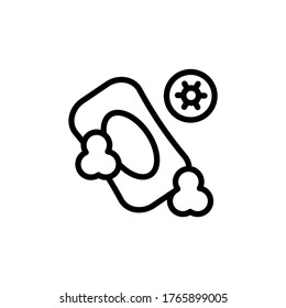 Soap, coronavirus icon. Simple line, outline vector elements of viral pandemic icons for ui and ux, website or mobile application