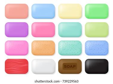 soap Cream and scrub for bath vector