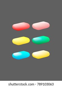 Soap of different colors