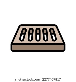 soap dish bathroom interior color icon vector. soap dish bathroom interior sign. isolated symbol illustration