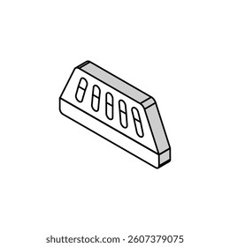 soap dish bathroom interior isometric icon vector. soap dish bathroom interior sign. isolated symbol illustration
