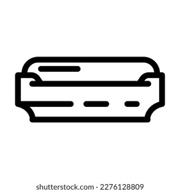 vectores de icono de la línea interior del baño del plato de jabón. placa de jabón, señal de interior del baño. símbolo de contorno aislado ilustración negra
