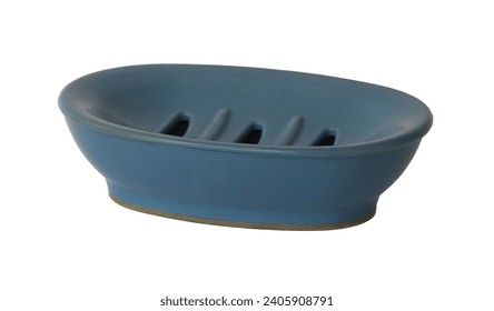 Soap dish isolated on a white background. Bathroom accessories.