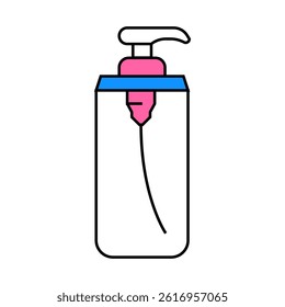 soap dispenser bathroom interior line icon vector. soap dispenser bathroom interior sign. isolated symbol illustration