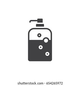 Soap dispenser bottle icon vector, filled flat sign, solid pictogram isolated on white. Symbol, logo illustration. Pixel perfect