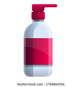 Soap dispenser icon. Cartoon of soap dispenser vector icon for web design isolated on white background