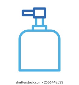 Soap dispenser icon. Concept of hygiene, cleanliness, and personal care.