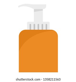 Soap dispenser icon. Flat illustration of soap dispenser vector icon for web design