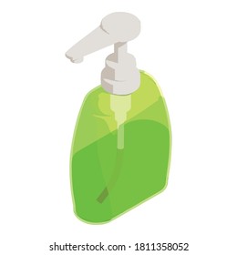 Soap dispenser icon. Isometric of soap dispenser vector icon for web design isolated on white background