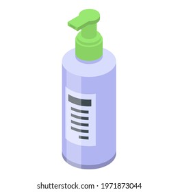 Soap dispenser icon. Isometric of soap dispenser vector icon for web design isolated on white background