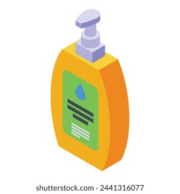 Soap dispenser icon isometric vector. Baby care. Kid newborn