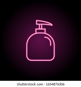 Soap dispenser. Icon. Simple thin line, outline vector of bathroom icons for ui and ux, website or mobile application