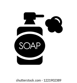 soap dispenser icon. Trendy soap dispenser logo concept on white background from Hygiene collection. Suitable for use on web apps, mobile apps and print media.