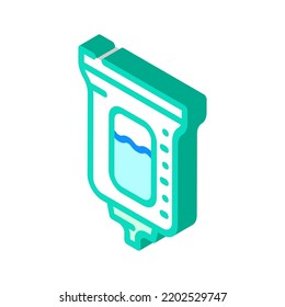 soap dispenser isometric icon vector. soap dispenser sign. isolated symbol illustration