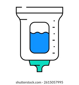 soap dispenser line icon vector. soap dispenser sign. isolated symbol illustration