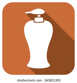 soap dispenser plastic pump flat icon