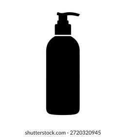 Seifenspender Pumpflasche Silhouette für Hautpflege oder Hygiene Produktdesign