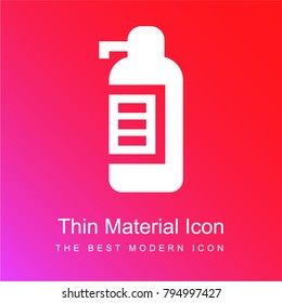 Soap dispenser red and pink gradient material white icon minimal design