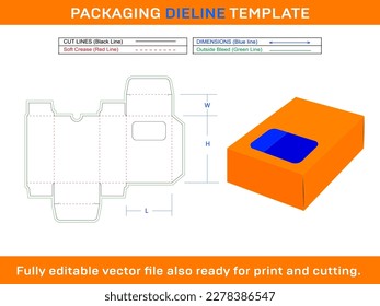 Caja de visualización de jabón, plantilla de línea