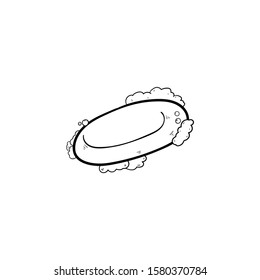 soap doodle icon vector hand drawing 