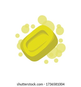 icono del doodle de jabón, ilustración del vector