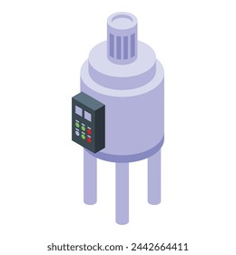 Soap fabrication icon isometric vector. Beauty industry production. Cosmetics manufacturing factory