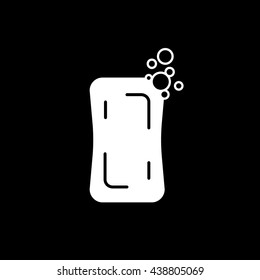 Soap Flat Icon On Black Background