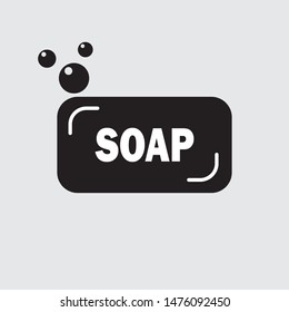Soap flat vector icon, sign