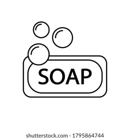 Soap Flat Vector Icon Sign Symbol