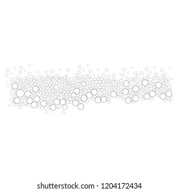 Soap foam bubble icon. Realistic illustration of soap foam bubble vector icon for web design