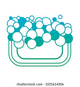 soap foam bubbles clean hygiene icon 