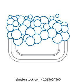 soap foam bubbles clean hygiene icon