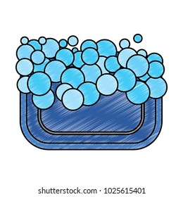 soap foam bubbles clean hygiene icon
