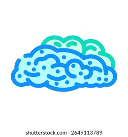 soap foam bubbles color icon vector. soap foam bubbles sign. isolated symbol illustration