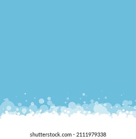Soap foam bubbles vector background, cartoon suds pattern. Abstract illustration Eps 10