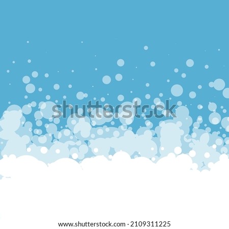 Soap foam bubbles vector background, cartoon suds pattern. Abstract illustration Eps 10
