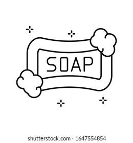 Soap, foam icon. Simple line, outline vector elements of hygiene icons for ui and ux, website or mobile application