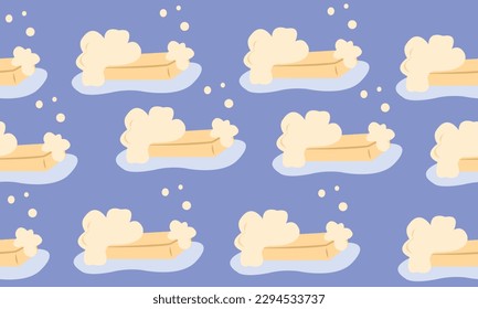 Soap with foam pattern. Zero waste home cleaning 