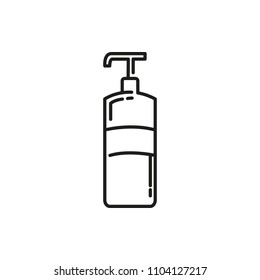 Soap Foam Spray Thin Line Icon Illustration Design